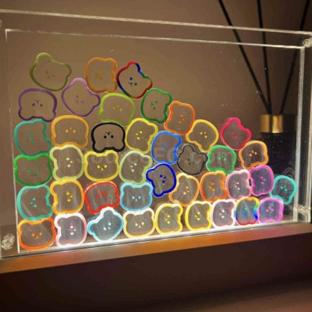 Customization Creative Bear Rocking Acrylic Night Light Promotional Products