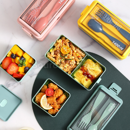 Customization Double-layer lunch box (with tableware) Promotional Products