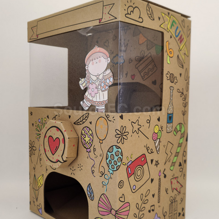 Customization Cardboard Gashapon Machine Promotional Products