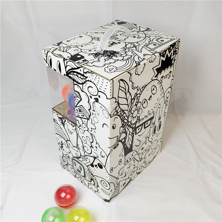 Customization Cardboard Gashapon Machine Promotional Products