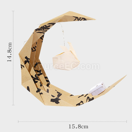 Customization Mid-Autumn Festival Moon Boat DIY Lantern Promotional Products
