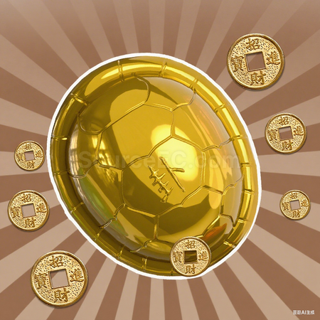 Customization Golden Coin Turtle Toy Promotional Products