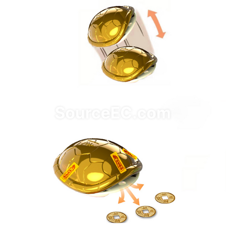 Customization Golden Coin Turtle Toy Promotional Products
