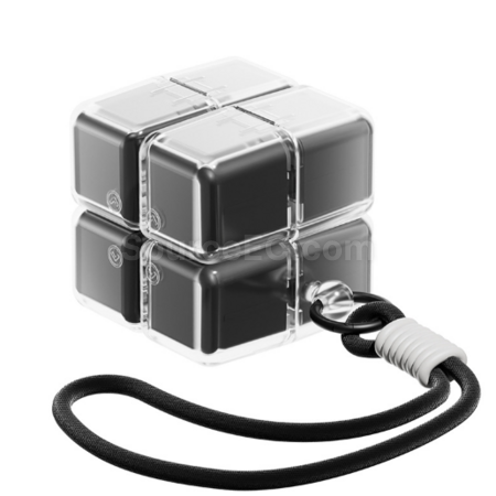 Customization Rubik's Cube Medicine Box with Lanyard Promotional Products