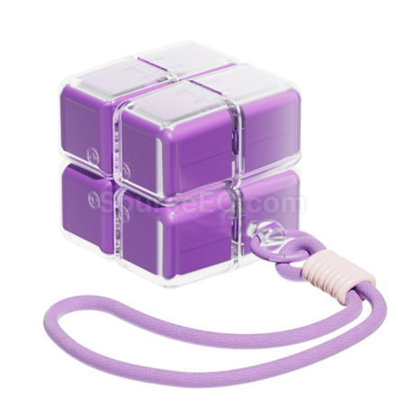 Customization Rubik's Cube Medicine Box with Lanyard Promotional Products