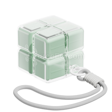 Customization Rubik's Cube Medicine Box with Lanyard Promotional Products