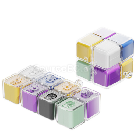 Customization Rubik's Cube Medicine Box with Lanyard Promotional Products