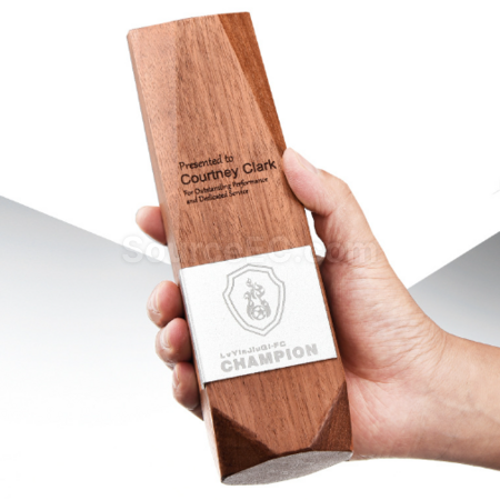 Customization Solid wood trophy Promotional Products