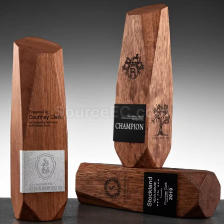 Customization Solid wood trophy Promotional Products