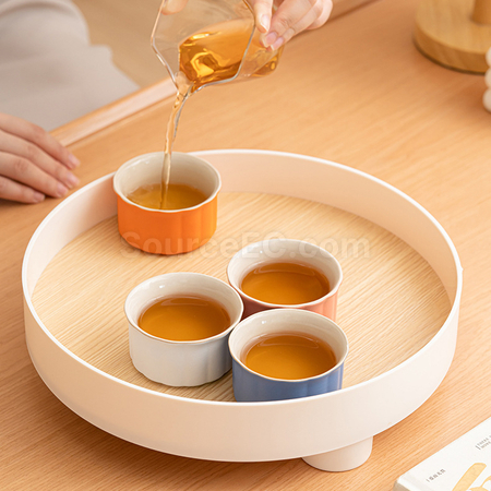 Customization Mooncake-shaped Tea Cup Set Promotional Products