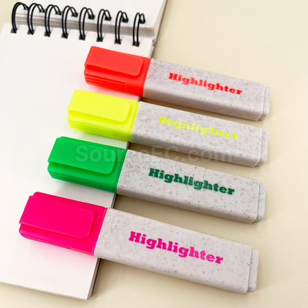 Customization Wheat Straw Highlighter Promotional Products