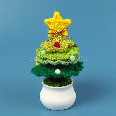 Customization Christmas Tree Potted Ornament Promotional Products