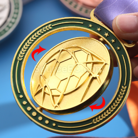 Customization Metal rotating medal Promotional Products