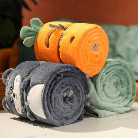 Customization Storable flannel nap blanket Promotional Products
