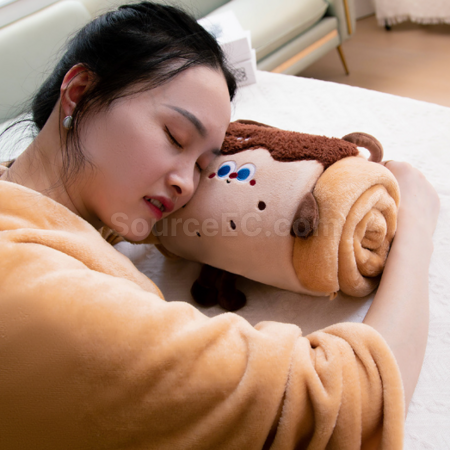 Customization Cartoon pillow and blanket 2-in-1 Promotional Products