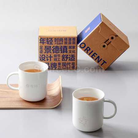 Customization Light-transmitting Ceramic Mug Promotional Products