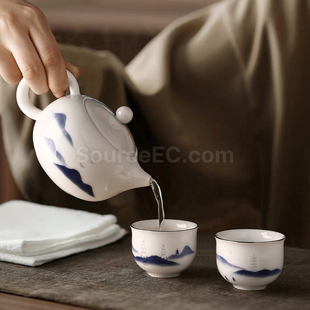 Customization Light-transmitting Ceramic Mug Gift Set Promotional Products