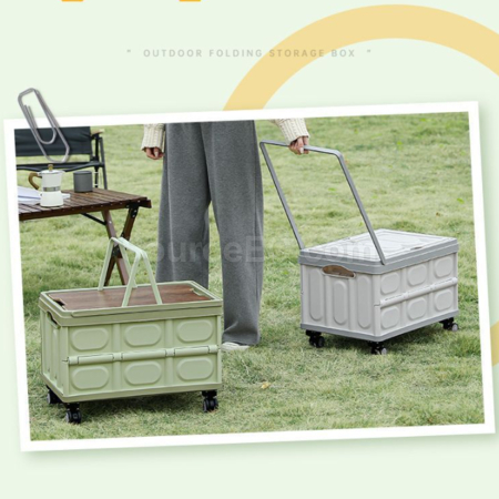 Customization Outdoor Portable Folding Trolley Storage Box Promotional Products