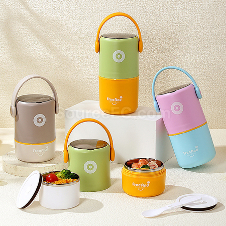 Customization Japanese-style Double-layer Stainless Steel Lunch Box Promotional Products