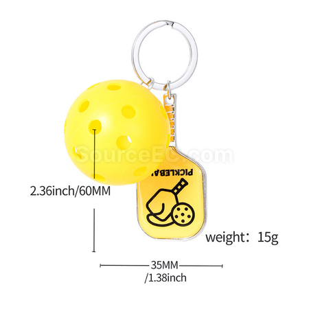 Customization Pickleball Keychain Promotional Products