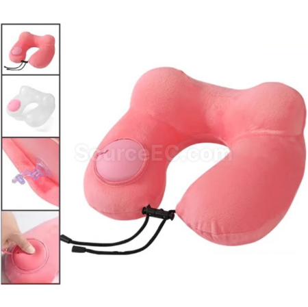 Customization Pressurised inflatable U-shaped neck pillow Promotional Products