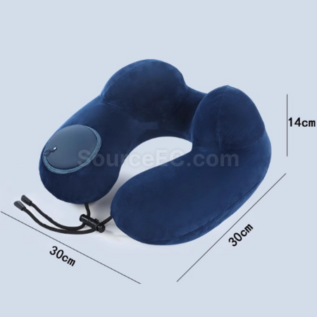 Customization Pressurised inflatable U-shaped neck pillow Promotional Products