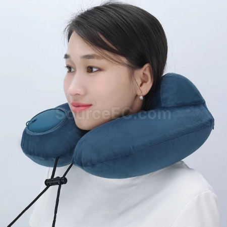 Customization Pressurised inflatable U-shaped neck pillow Promotional Products