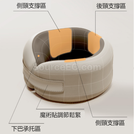 Customization Collapsible hooded U-shaped neck pillow Promotional Products