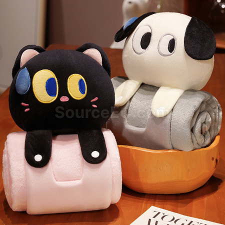 Customization Cartoon pillow and blanket 2-in-1 Promotional Products
