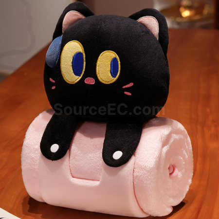 Customization Cartoon pillow and blanket 2-in-1 Promotional Products