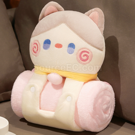 Customization Cartoon pillow and blanket 2-in-1 Promotional Products