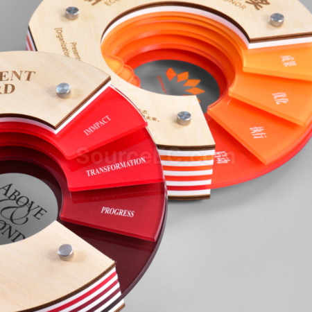 Customization Solid Wood Acrylic Trophy Promotional Products