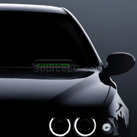 Customization Metal parking contact number plate Promotional Products