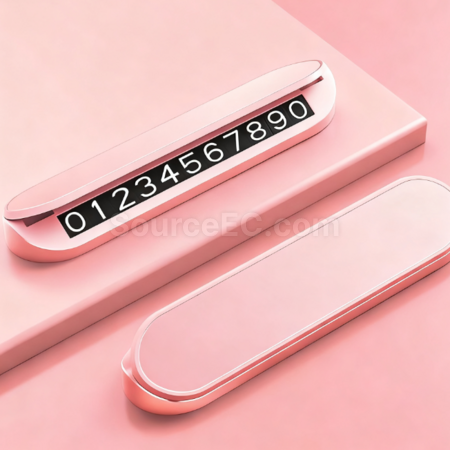 Customization Metal parking contact number plate Promotional Products