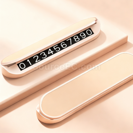 Customization Metal parking contact number plate Promotional Products