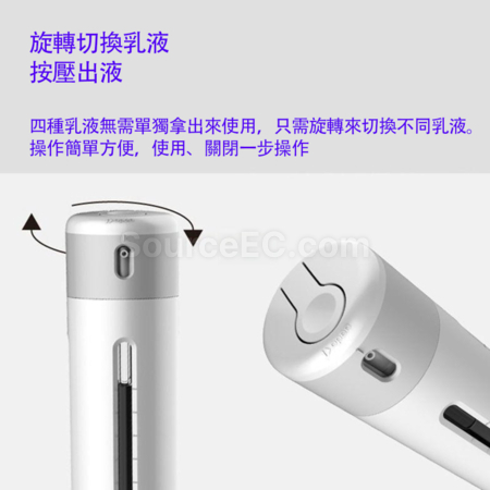 Customization Four-In-One Travel-Sized Rotating Water And Lotion Dispenser Promotional Products