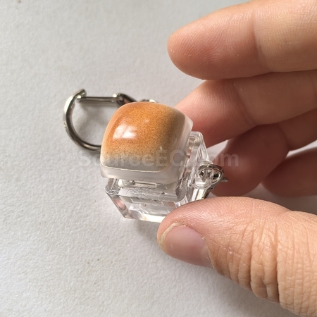 Customization Caramel Bread Fingertip Decompression Button Promotional Products
