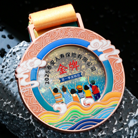 Customization Quicksand Metal Medal Promotional Products