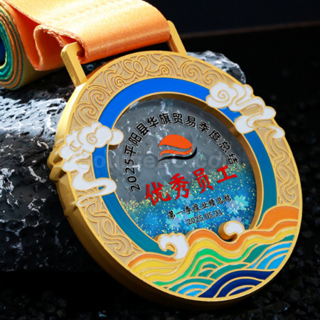 Customization Quicksand Metal Medal Promotional Products