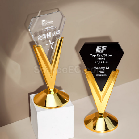 Customization Metal Crystal Trophy Promotional Products