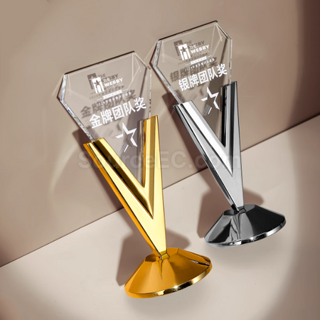 Customization Metal Crystal Trophy Promotional Products