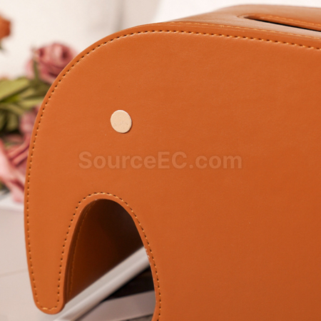 Customization Customized Imitation Leather (PU) Tissue Box Promotional Products