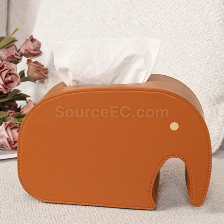 Customization Customized Imitation Leather (PU) Tissue Box Promotional Products