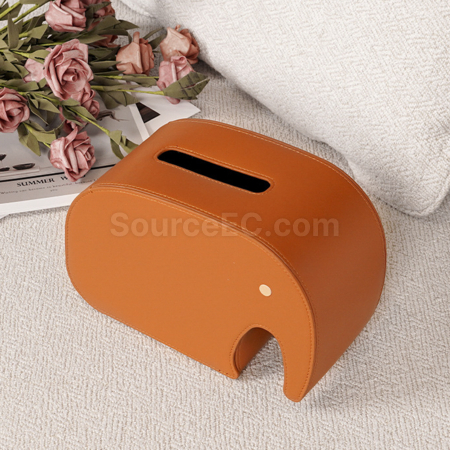 Customization Customized Imitation Leather (PU) Tissue Box Promotional Products