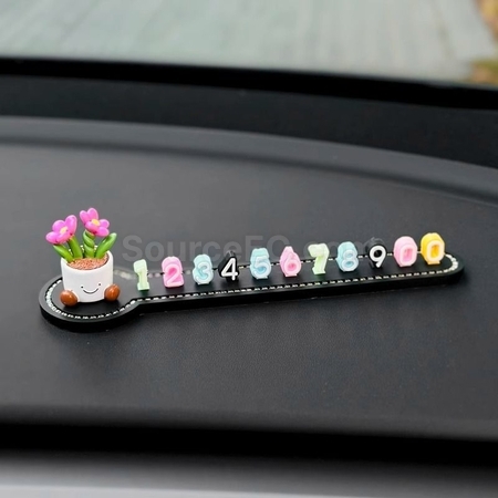Customization 3D Doll Simple Car Number Plate Promotional Products