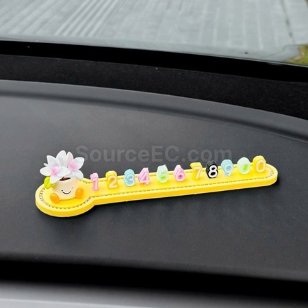 Customization 3D Doll Simple Car Number Plate Promotional Products