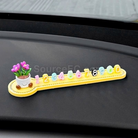 Customization 3D Doll Simple Car Number Plate Promotional Products