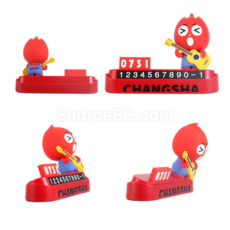 Customization Customized PVC 3D Doll Car Moving Number Plate Promotional Products