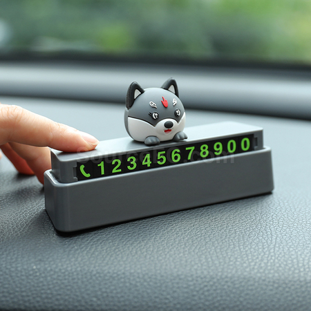 Customization Customized PVC 3D Doll Car Moving Number Plate Promotional Products
