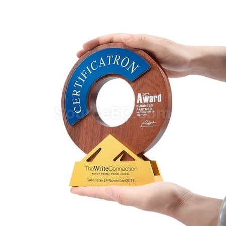 Customization Solid Wood Crystal Award Promotional Products